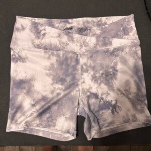 Avia Women's Athletic Shorts - Lavender and White